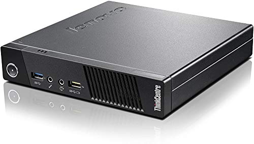 Lenovo ThinkCentre M73 Tiny Desktop PC - Intel Core i5-4570T Processor, 4GB RAM, 500GB HDD, Windows 10 Pro (Renewed) | Compact Business Computer for Office, Home & Remote Work | Includes Wired Keyboard & Mouse