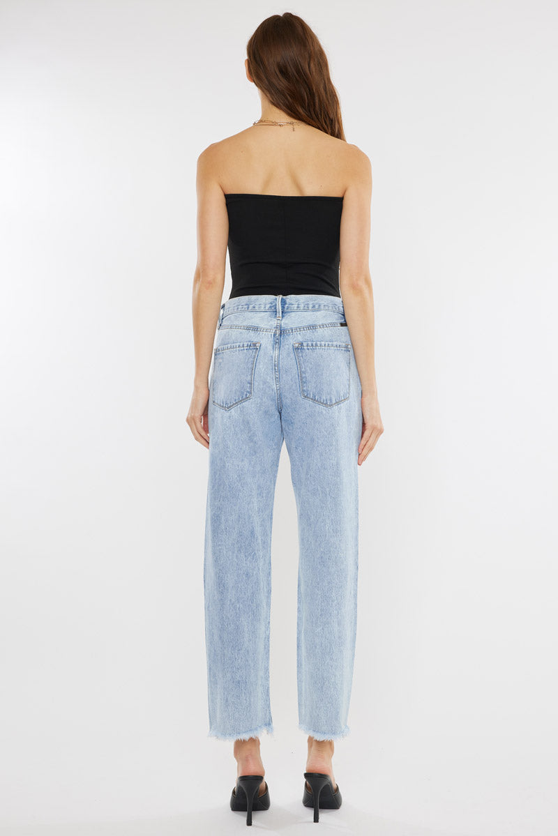 Meadow High Rise Straight Leg Jeans for Women - Stretchy Denim Pants, Comfortable & Flattering Fit - Perfect for Casual Wear, Office & Date Nights
