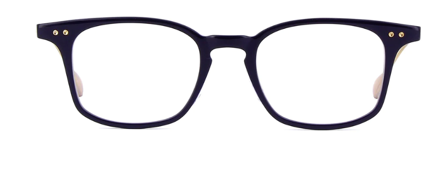 Dita Buckeye DRX 2072 C Navy/Gold Rectangle Women's Eyeglasses - Stylish Designer Frames for Women, UV Protection, Lightweight & Comfortable - Perfect for Work, Reading & Everyday Fashion