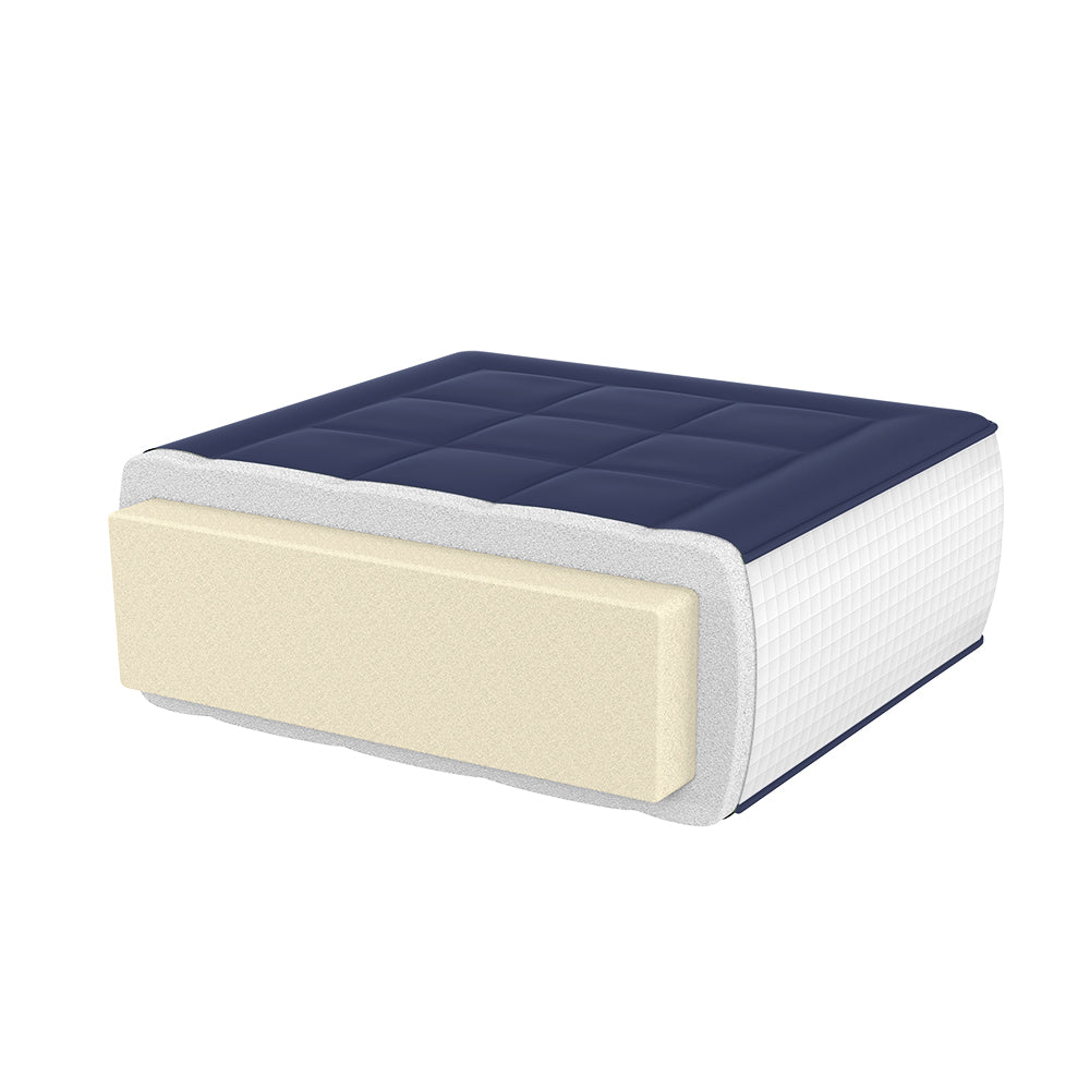 MAXYOYO 6-Inch Extra Thick Floor Futon Mattress - Japanese Style Square Quilted Tatami Bed in Navy Blue | Perfect for Small Spaces, Guest Rooms & Minimalist Home Decor