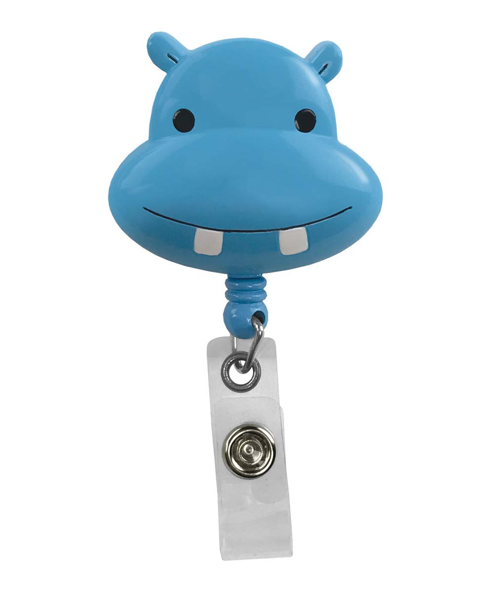 Prestige Medical Deluxe Retracteze™ ID Holder with Retractable Badge Reel - Durable Hippo Design for Nurses, Teachers & Healthcare Professionals - Perfect for Hospitals, Schools & Office Workplaces
