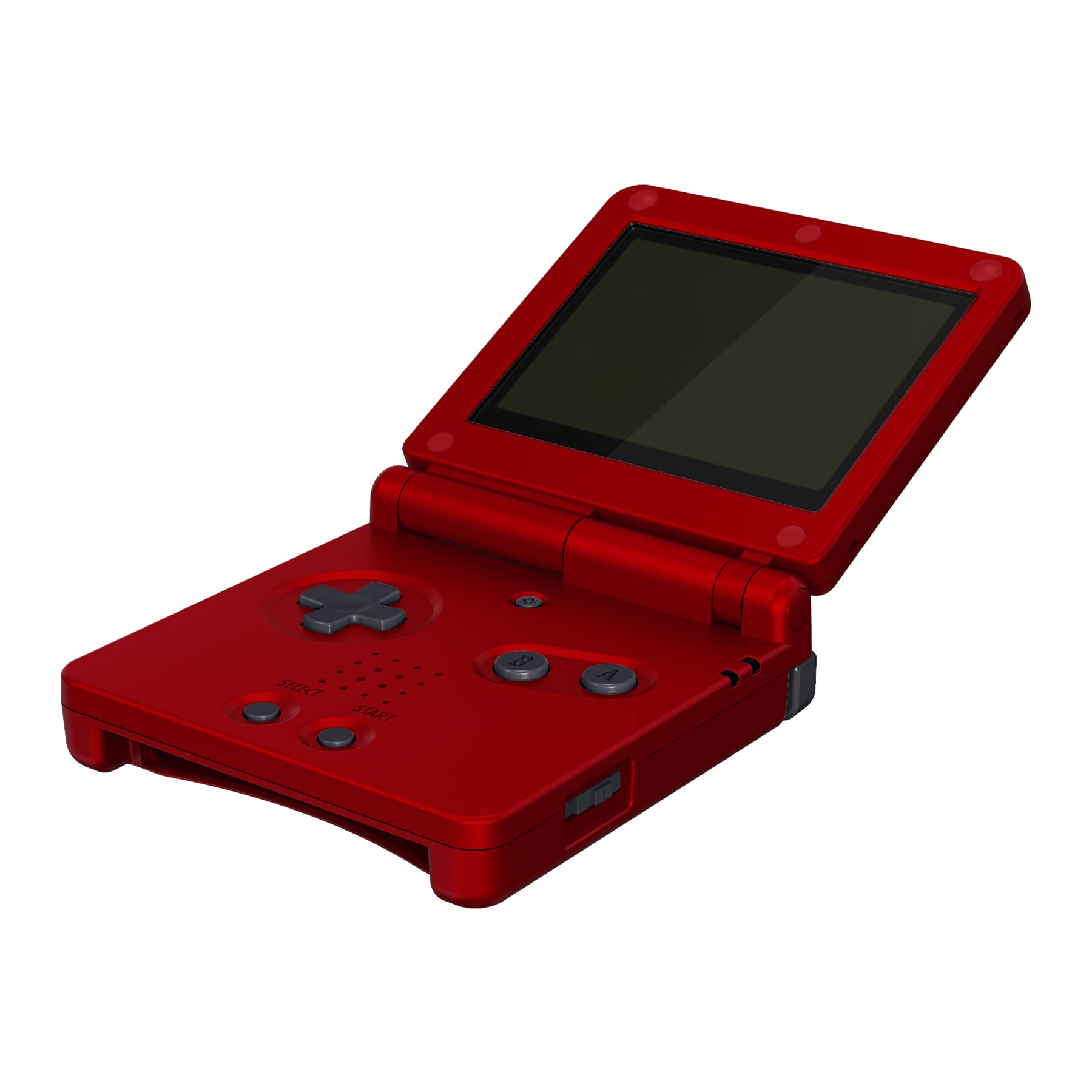 eXtremeRate Replacement Shell Case & Button Kit for Gameboy Advance SP GBA SP Console - Compatible with IPS & Standard LCD Screens (Console & IPS Screen Not Included) - Scarlet Red - Perfect for Gaming Enthusiasts & Retro Console Modding