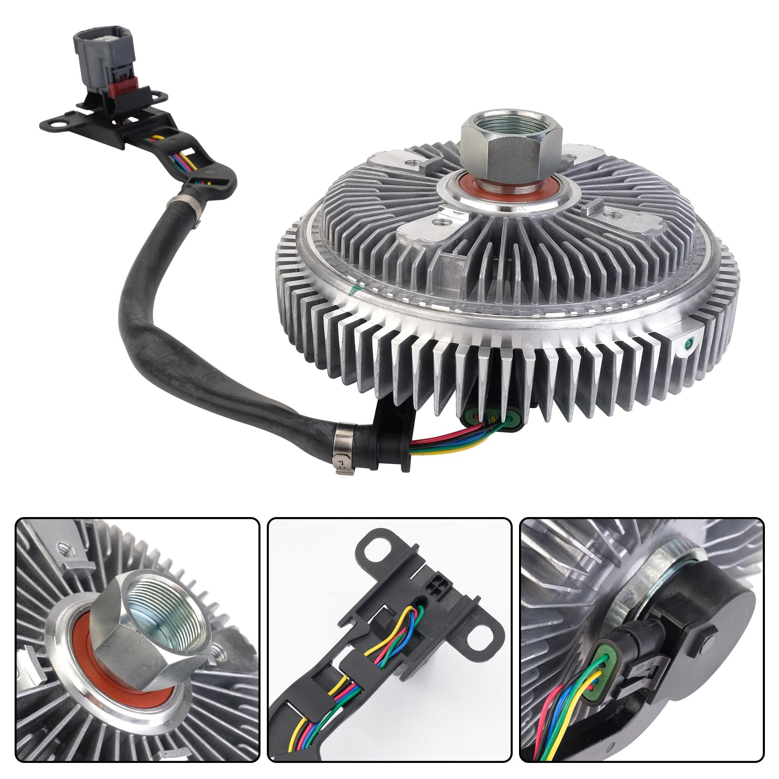 68155609AB Electronic Radiator Cooling Fan Clutch for Dodge Ram 2500 3500 6.7L 2010 & Ram 2500 3500 4500 5500 6.7L 2011-2013 - Heavy Duty Cooling System Replacement Part for Off-Road, Towing & High-Performance Driving
