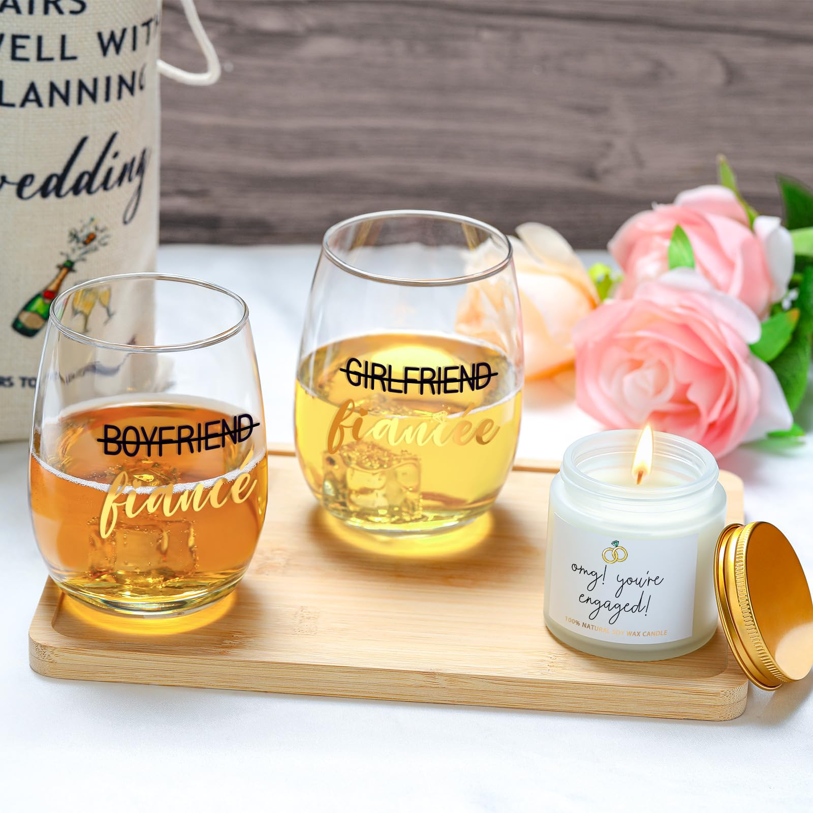 Romantic Engagement Gifts for Couples - Unique Wedding Proposal Gifts for Her, Fiance & Newly Engaged Women - Future Mrs Keepsake Decorations - Perfect for Anniversary, Bridal Shower & Valentine's Day Celebrations