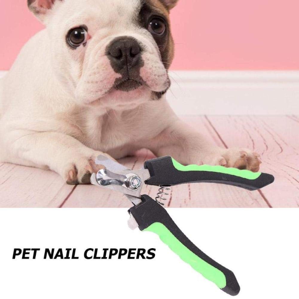 Professional Stainless Steel Pet Nail Clippers for Dogs & Cats - 2-Piece Grooming Kit with Safety Buckle | Perfect for At-Home Pet Grooming & Nail Trimming