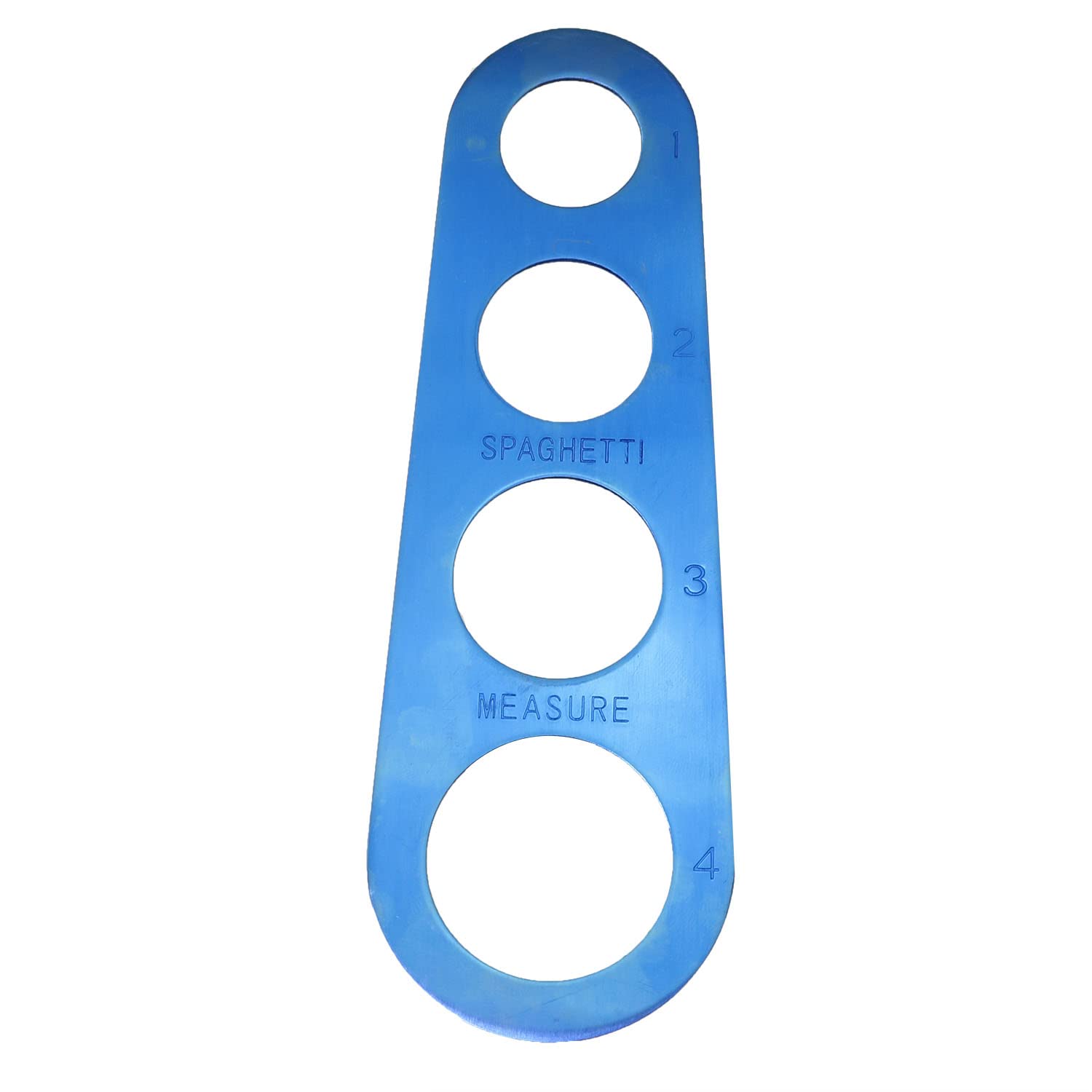 PZRT 430 Stainless Steel Spaghetti Measure Tool - Pasta Portion Ruler for 4 Servings - Blue Kitchen Cooking Utensil | Perfect for Measuring Spaghetti, Fettuccine & Noodles for Family Dinners & Meal Prep