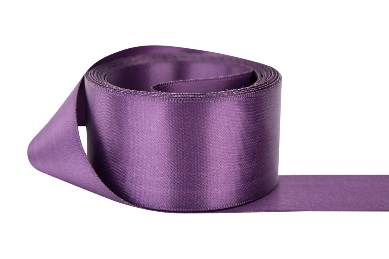 Double Faced Satin Ribbon 7/8 Inch Wide - Amethyst Color 100% Polyester Craft Ribbon by The Yard for Gift Wrapping, Hair Bows, Wedding Decorations & DIY Projects