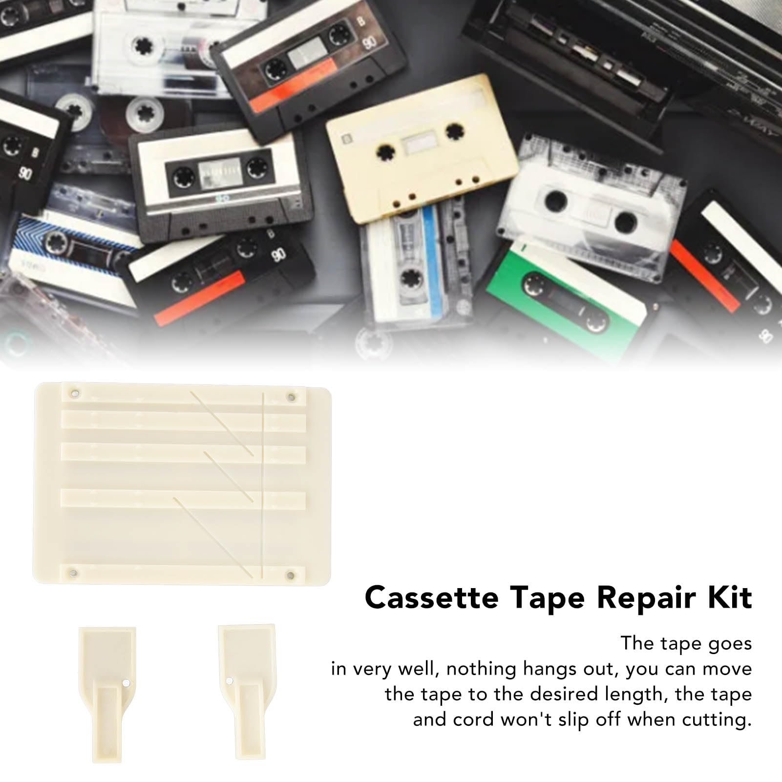 10 Inch Tape Splicing Kit with Splicing Tape for Revoxsonido 1/2