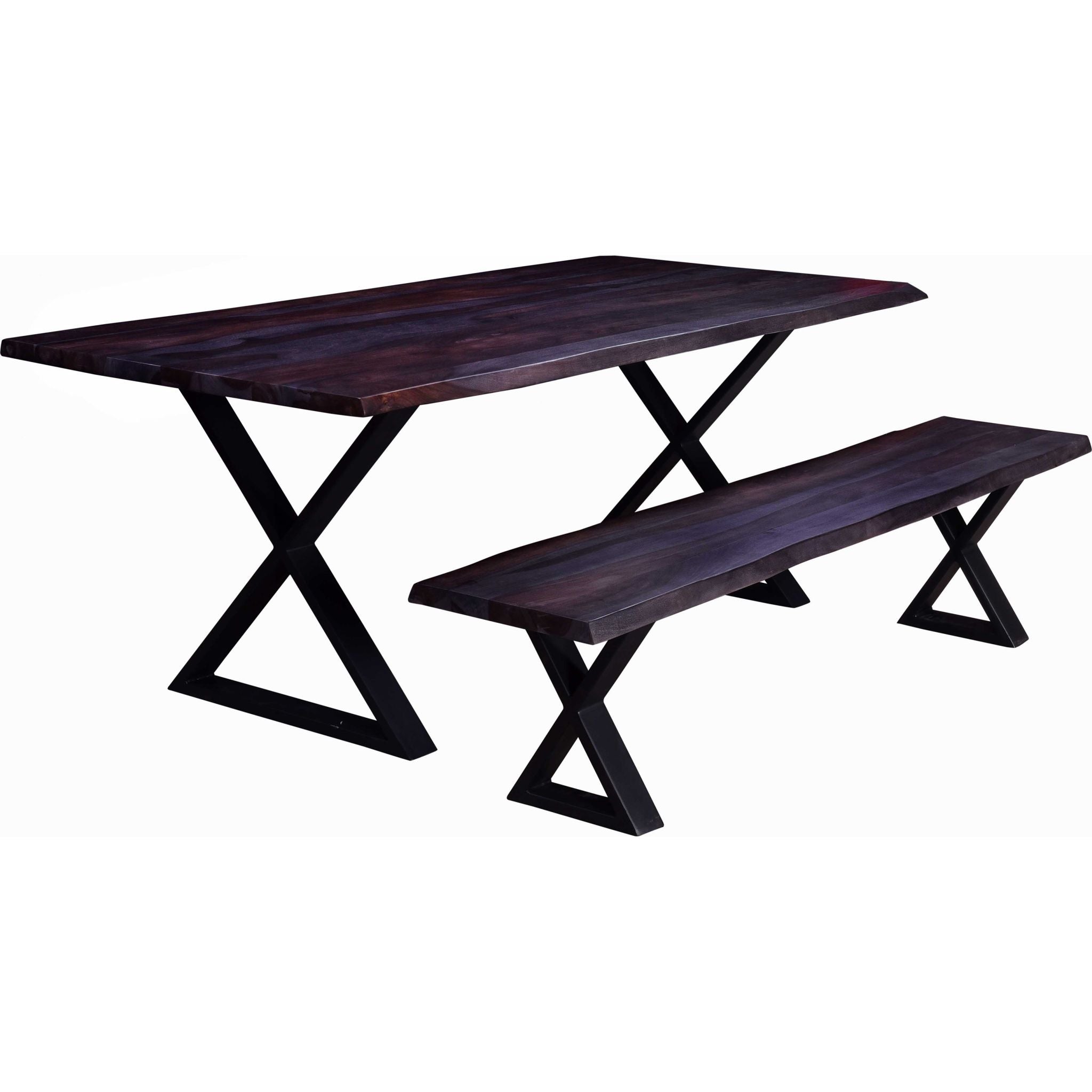 Adina Modern Dining Table Set - Grey & Black Finish - 6 Seater Kitchen Table for Small Spaces - Perfect for Apartments, Condos, and Cozy Homes