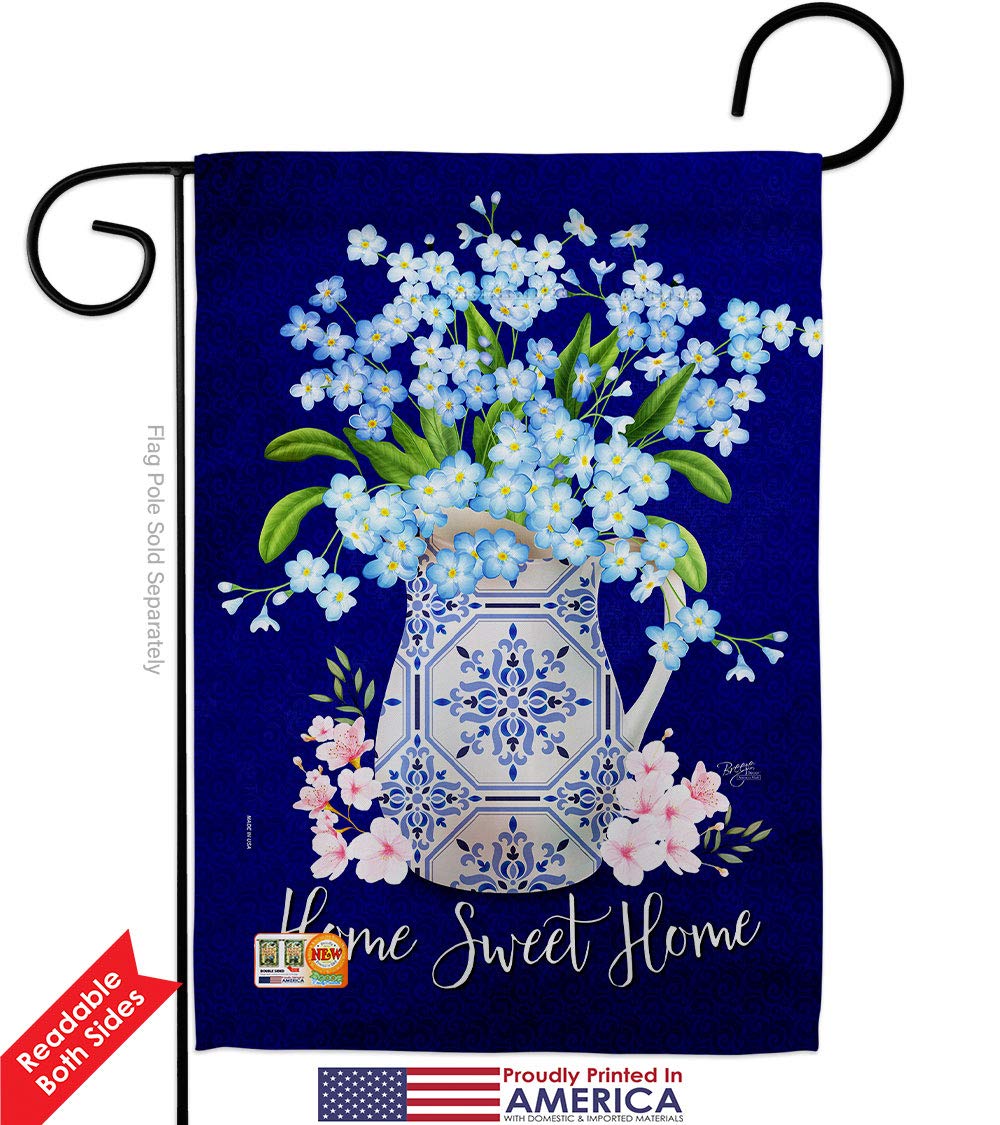 Spring Flower Garden Flag Set - Sunflower Tulip Rose - Double-Sided Yard Decor for Home