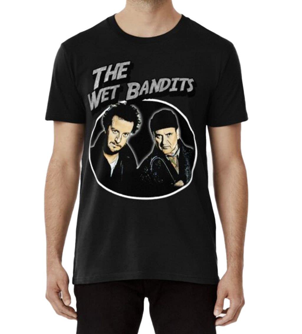 Alomama Teenager Youth Kids Wet Bandits Plumbing & Electrical Graphic T-Shirt - Funny Costume & Movie Fan Apparel for Halloween, Cosplay & Casual Wear