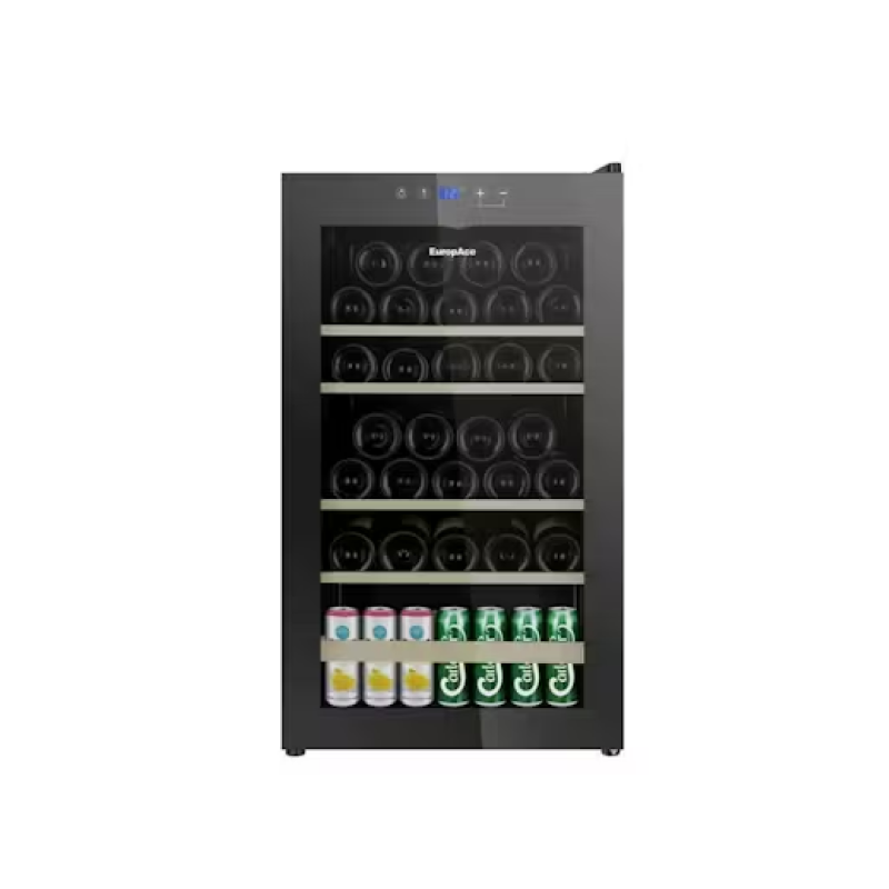 Europace EWC3481DGY 48 Bottle Dual Zone Wine Cooler Refrigerator - Perfect for Home, Office, or Restaurant Wine Storage and Display