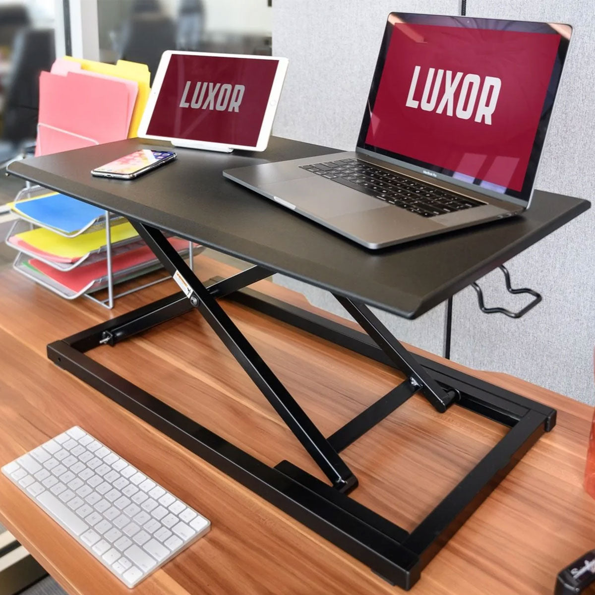 CVTR 32 Pneumatic Adjustable Height Standing Desk - Ergonomic Home Office Desk for Work & Study - Perfect for Small Spaces & Remote Work Setup