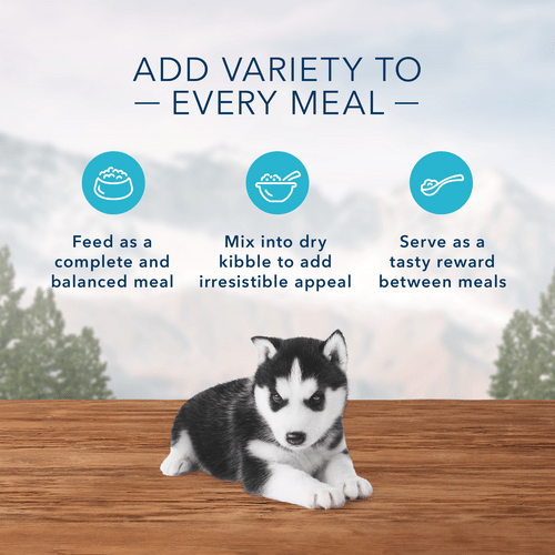 BLUE Wilderness Grain Free Turkey & Chicken Grill Puppy Canned Food - High Protein Wet Dog Food for Puppies - Perfect for Training, Travel & Mealtime Nutrition