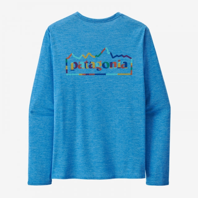 Men's Long Sleeve Capilene Cool Daily Graphic T-Shirt | Moisture-Wicking Hiking & Outdoor Shirt for Active Lifestyle