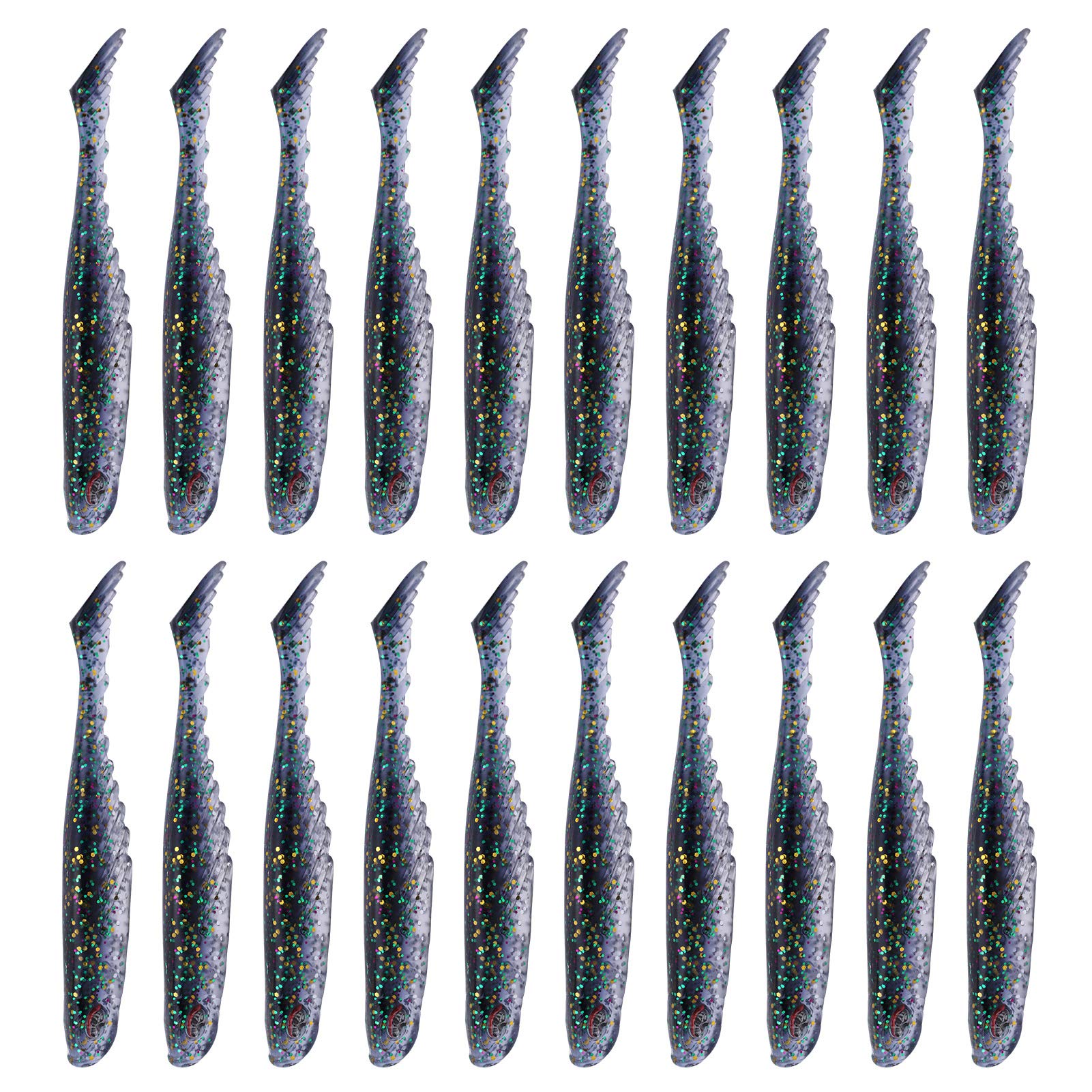 Demeras T-Tail Soft Fishing Lures - Realistic Swimbait for Freshwater & Saltwater Fishing - Durable Soft Plastic Baits for Bass, Trout, and Walleye - Perfect for Casting, Trolling, and Jigging