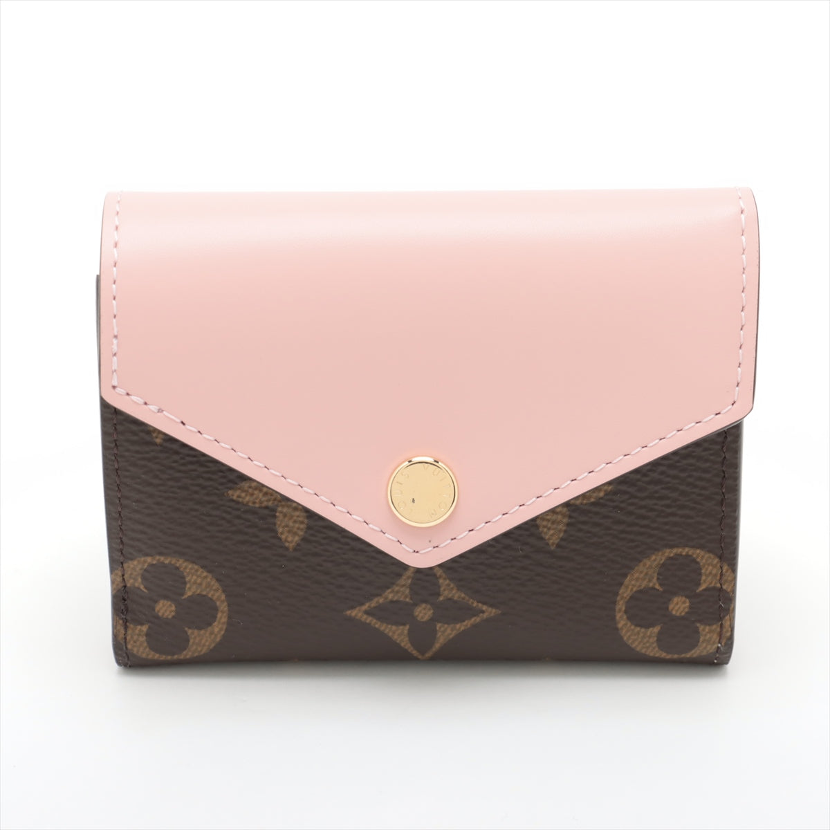 Louis Vuitton Monogram Zoe Wallet Rose Ballerine - Slim Women's Wallet with Card Slots & Zip Pocket | Perfect for Everyday Use, Travel & Gift Giving