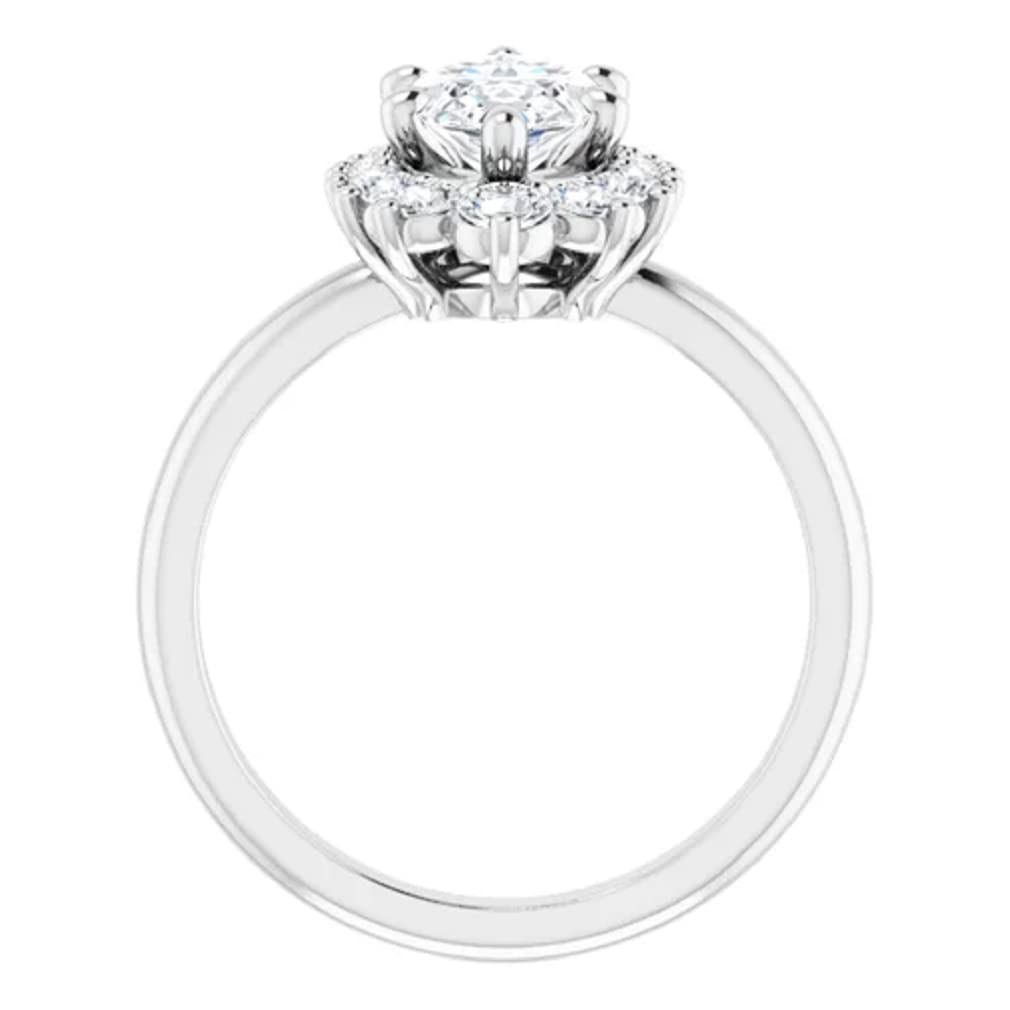 3 CT Marquise Cut Colorless Moissanite Engagement Ring for Women - Sterling Silver/Solid Gold Wedding Band Set - Diamond Alternative Solitaire Prong Ring - Perfect for Proposals, Anniversaries & Bridal Jewelry