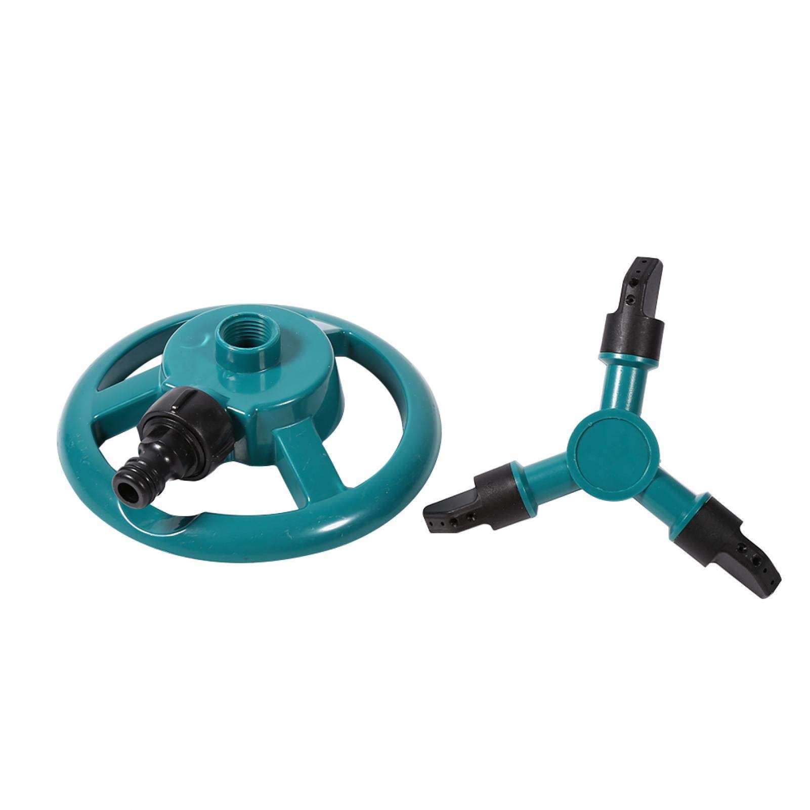 Kuuleyn 3 Nozzle 360° Rotating Garden Sprinkler - Adjustable Watering System for Lawn, Yard & Flower Beds | Perfect for Irrigation, Gardening & Outdoor Plant Care