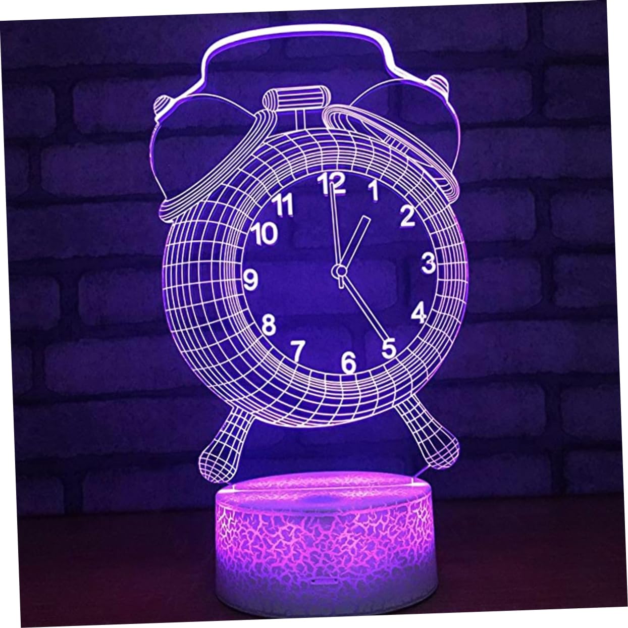 Homoyoyo Acrylic LED Illusion Table Lamp - 3D Bell-Shaped Night Light for Kids Bedroom, Nursery Decor & Gift Idea | Energy-Efficient Child Lighting for Bedside, Study Desk & Relaxation