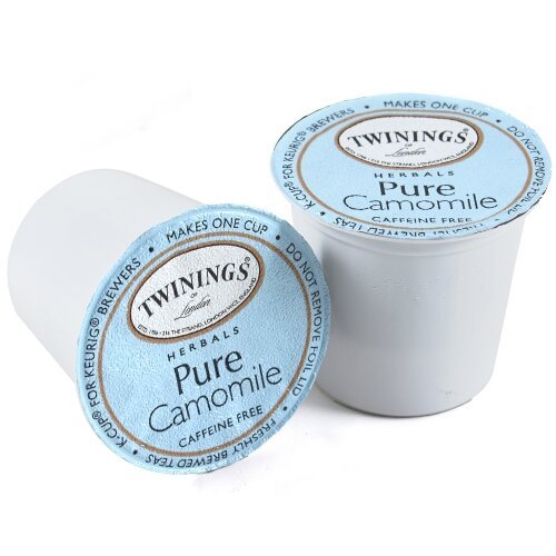 Twinings Pure Camomile Herbal Tea K-Cup Pods for Keurig - 72 Count (6 Boxes of 12) - Relaxing Caffeine-Free Tea for Stress Relief & Better Sleep