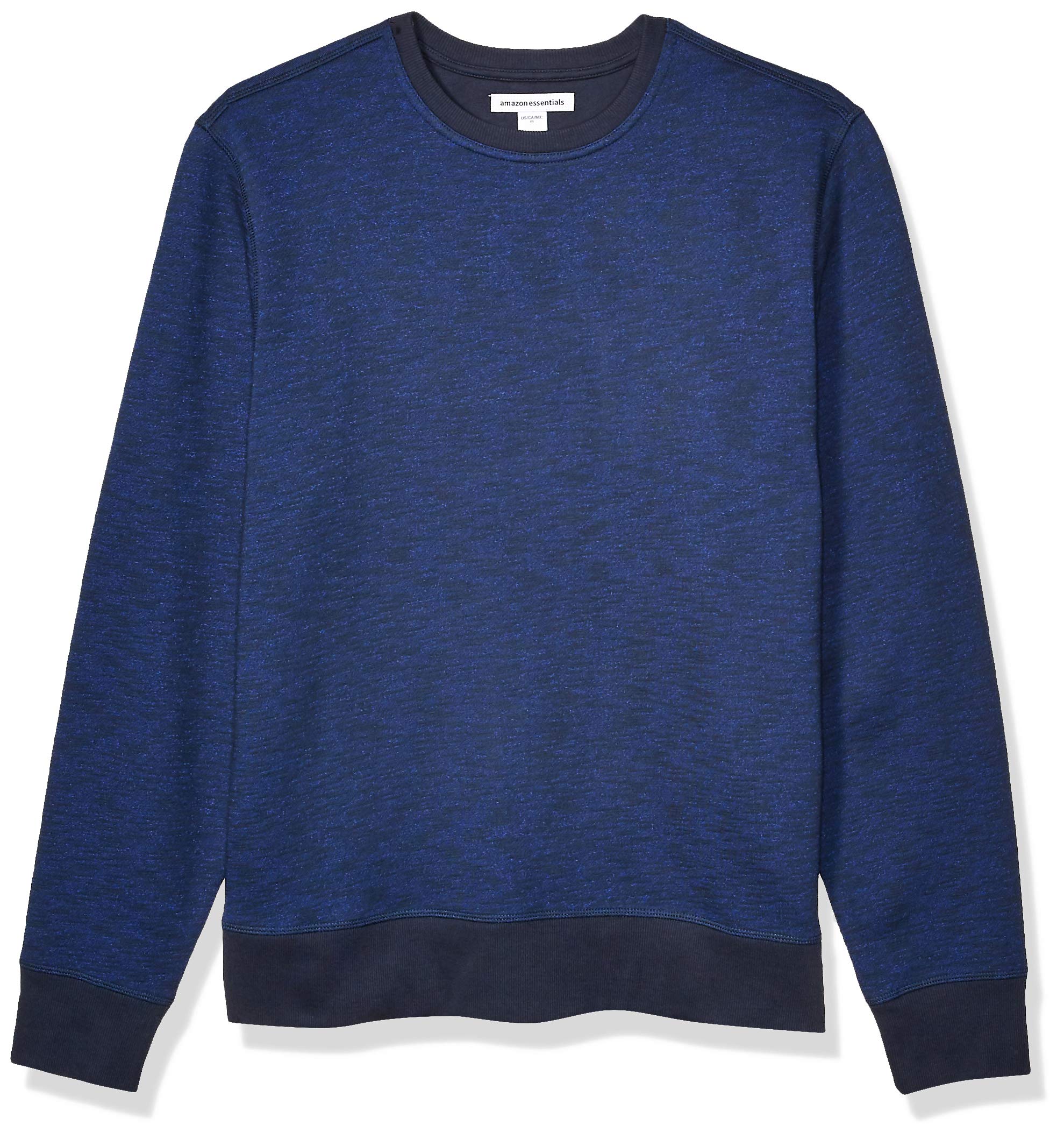 Amazon Essentials Men's Fleece Crewneck Sweatshirt - Soft & Warm Pullover for Casual Wear, Lounge & Outdoor Activities - Comfortable Cotton Blend Sweater for Everyday Use