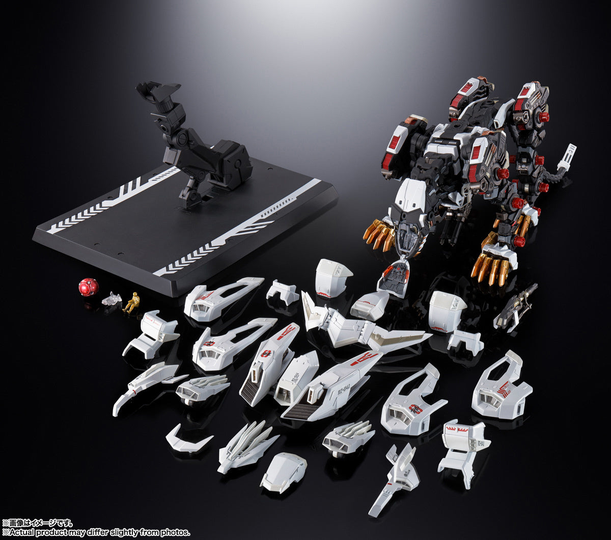 Bandai Chogokin Zoids New Century/Zero Liger Zero Action Figure - Collectible Anime Robot Model Toy for Display & Play - Perfect for Anime Fans, Collectors & Gift Giving