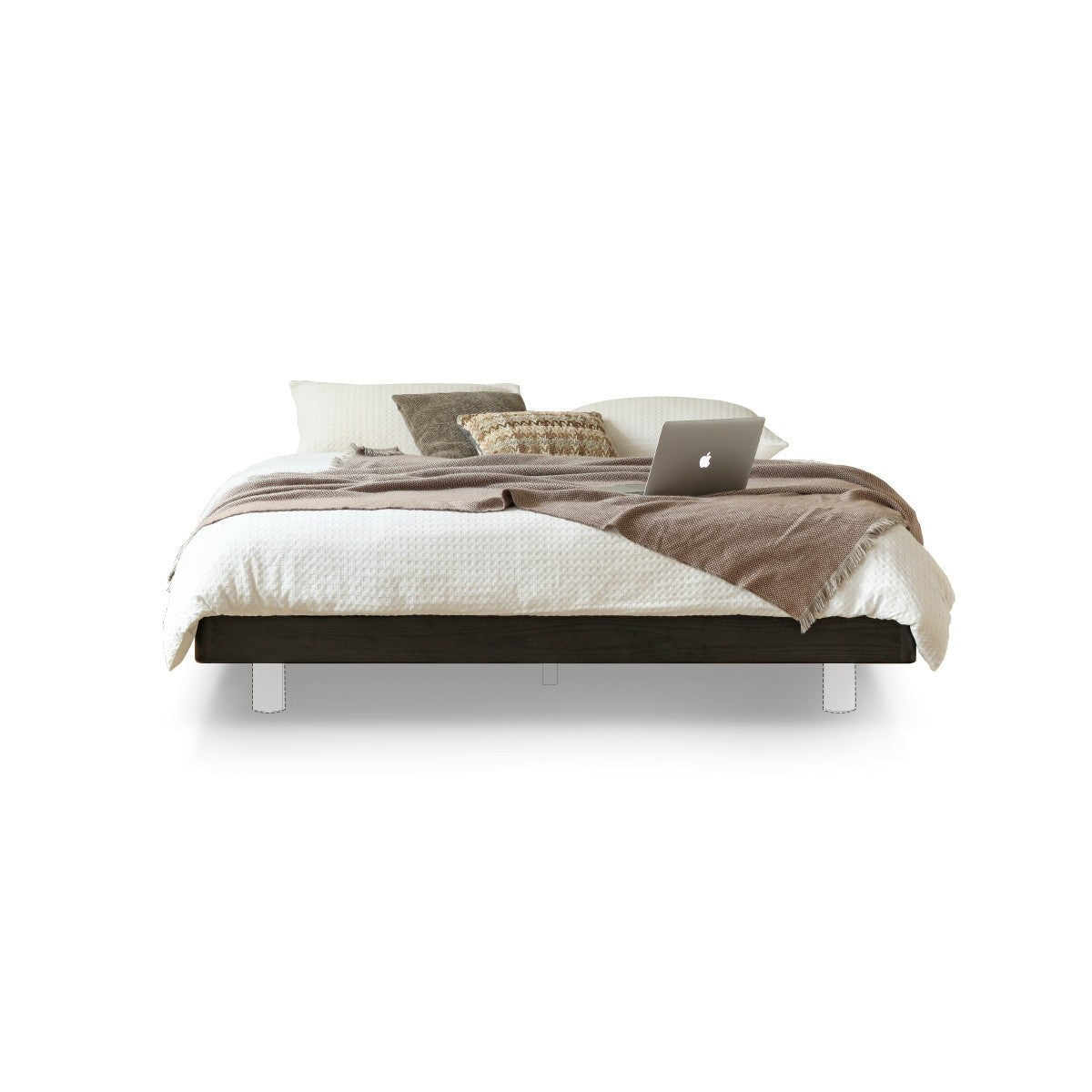 Premium Black Leather Suspension Bed - Luxurious & Durable for Bedroom, Guest Room, or Dorm - Enhances Comfort & Style