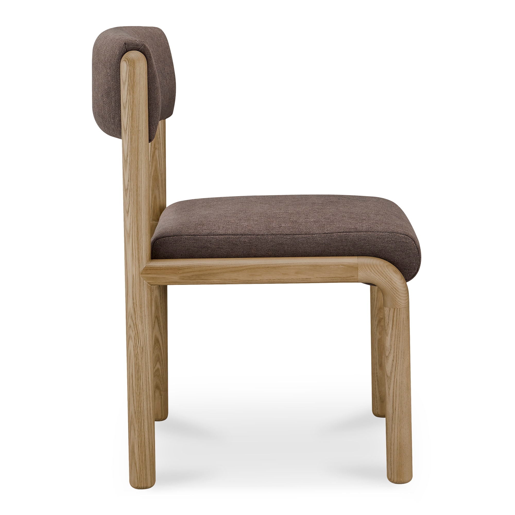 April Dining Chairs (Set of 2) - Deep Brown Wooden Kitchen Chairs for Dining Room, Breakfast Nook & Small Spaces