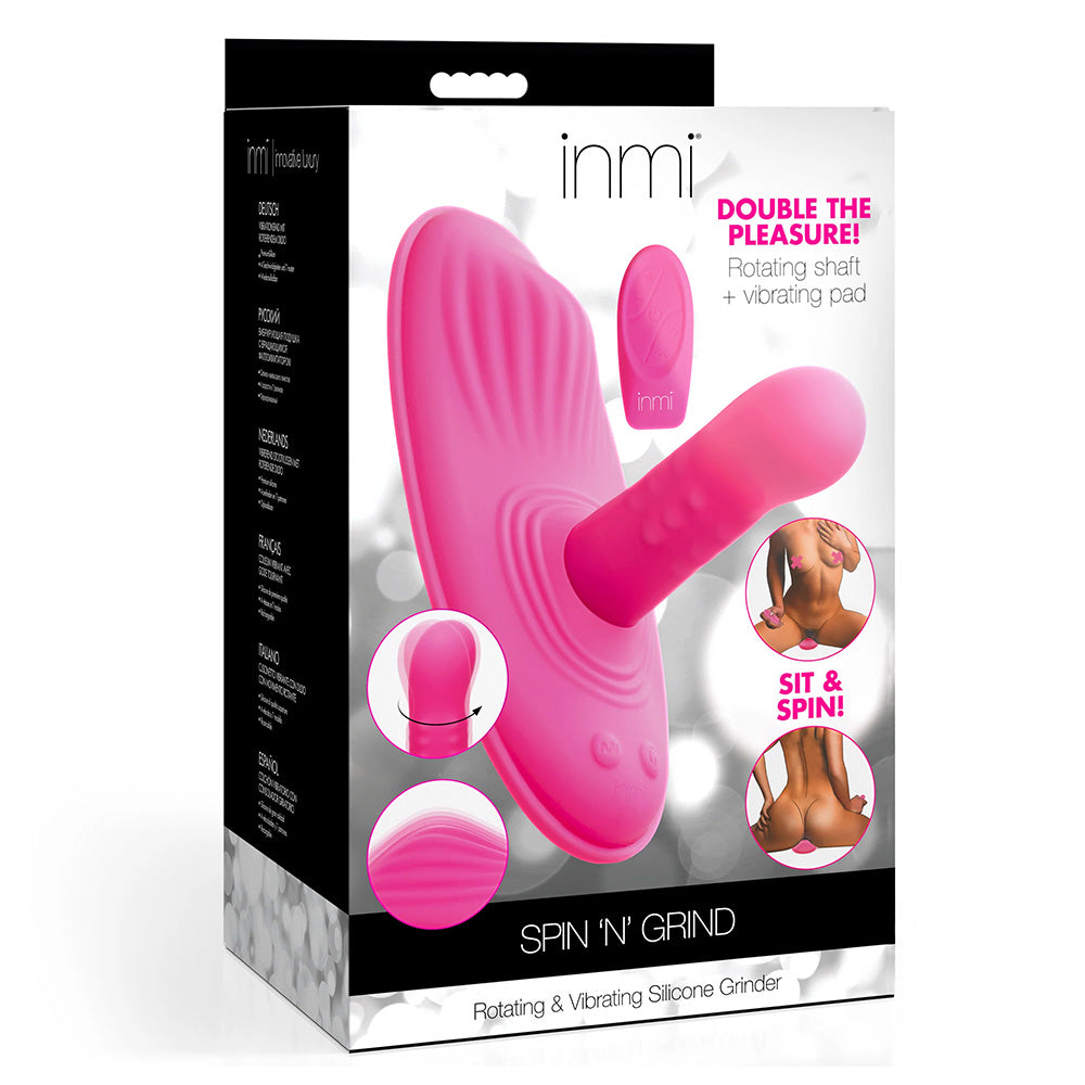 Inmi Spin 'N' Grind Rotating & Vibrating Silicone Herb Grinder with Remote Control - Perfect for Kitchen, Baking & DIY Spice Blending