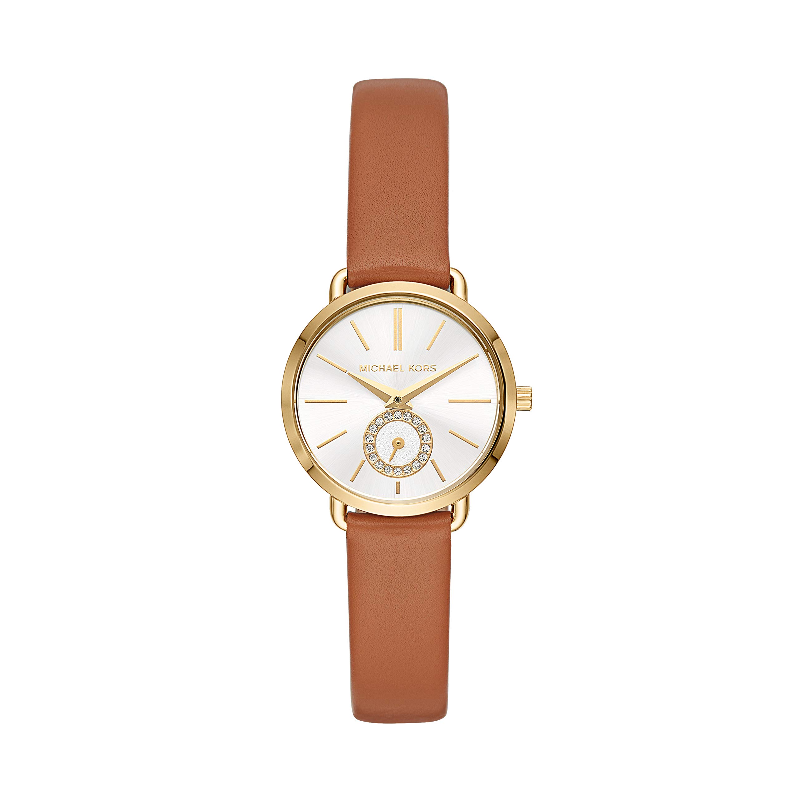 Michael Kors Women's Portia Stainless Steel Watch with Three-Hand Movement - Elegant & Durable Timepiece for Work, Parties & Everyday Wear