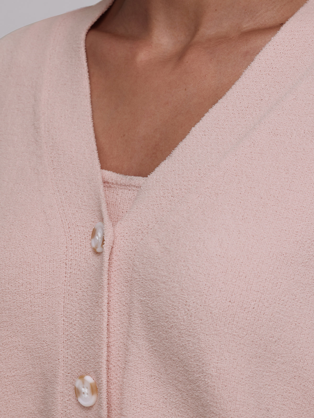 Stylish V Neck Cardigan for Women - Soft Knit Sweater with Long Sleeves | Perfect for Office, Casual Outfits & Fall Layering