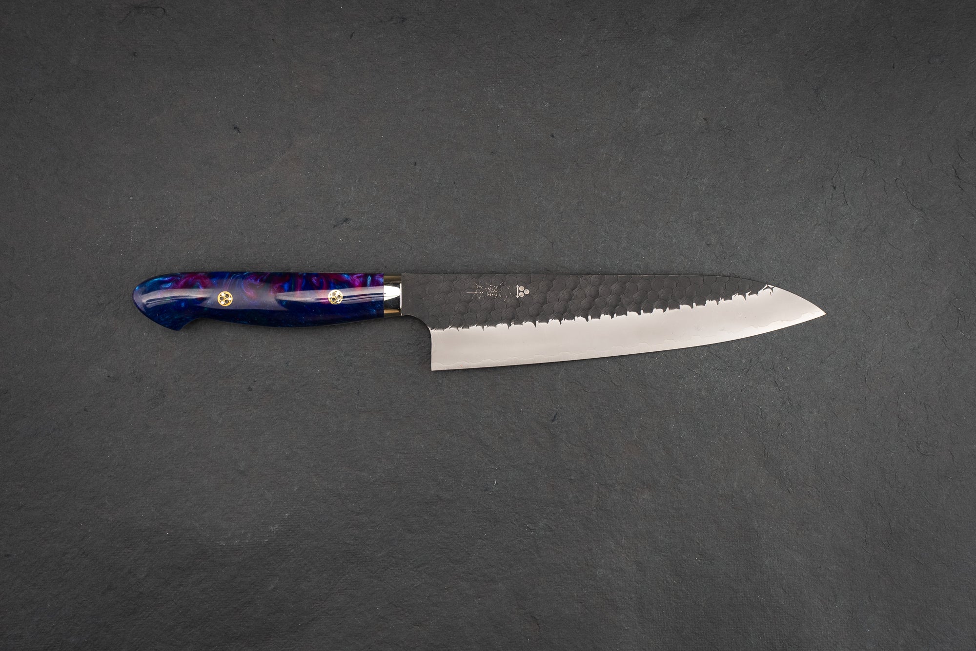 Premium Nigara SG2 Kurouchi Tsuchime Gyuto Chef Knife 210mm - Japanese Stainless Steel Kitchen Knife for Professional Chefs & Home Cooking