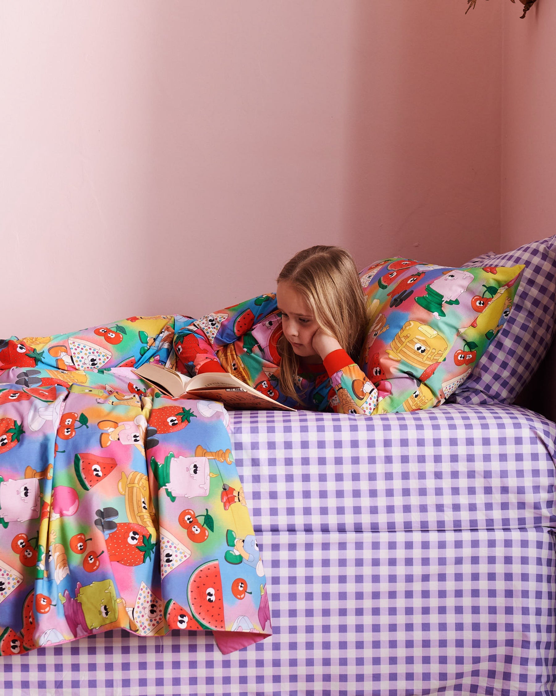 Just Dessert Organic Cotton Long Sleeve Pajama Set - Soft & Comfortable Sleepwear for Women - Perfect for Lounge, Bedtime & Relaxation at Home