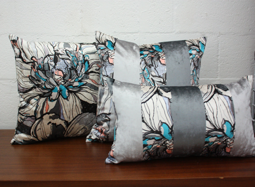 Luxury Gray Velvet Pillow - Soft & Stylish Decorative Throw Pillow for Sofa, Bed, Couch - Perfect for Living Room, Bedroom & Home Decor