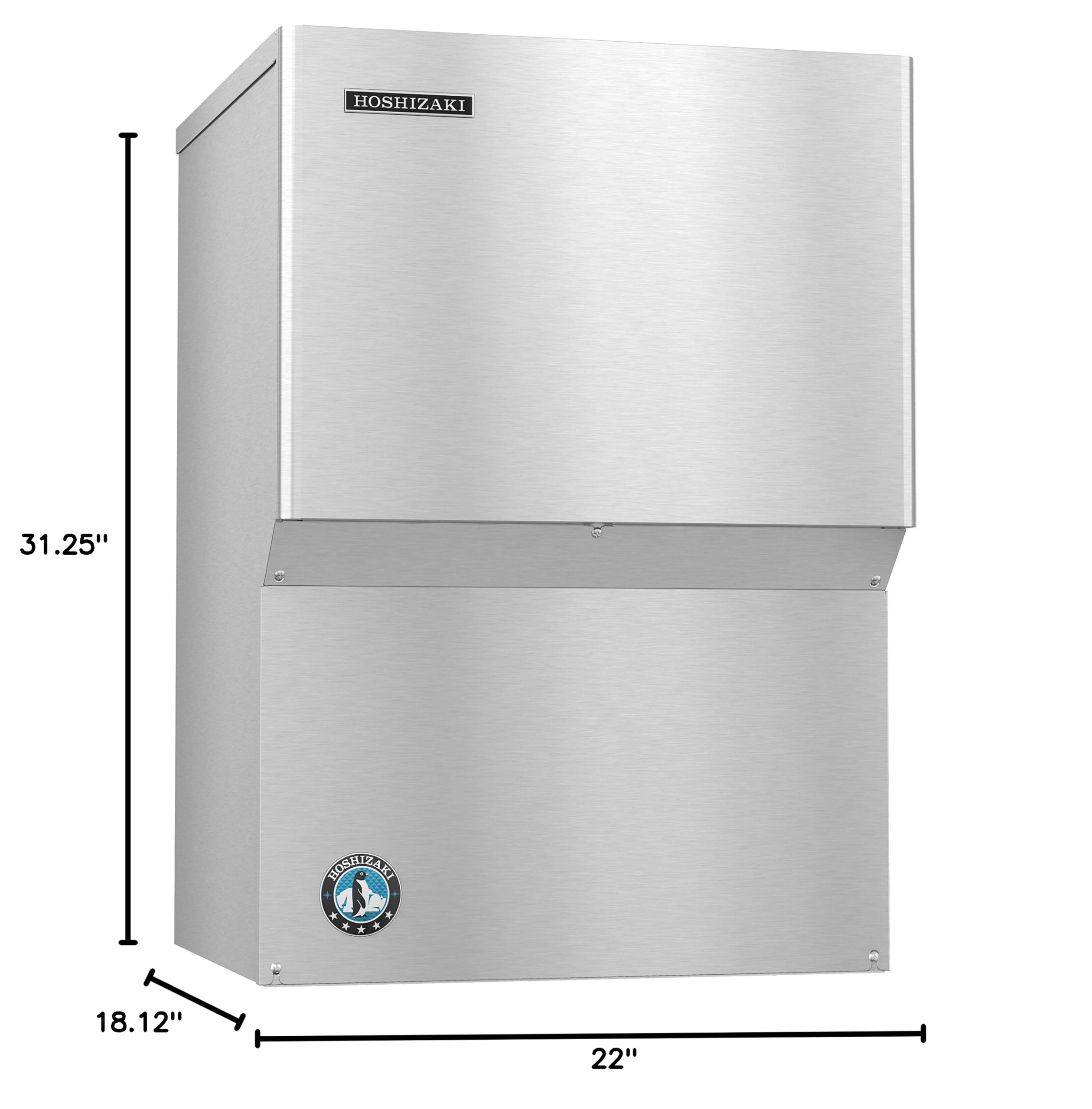 Hoshizaki KMS-1122MLJ Remote-Cooled Ice Machine - Serenity Series Commercial Ice Maker, 110V Single Phase - Perfect for Restaurants, Bars, and Hotels