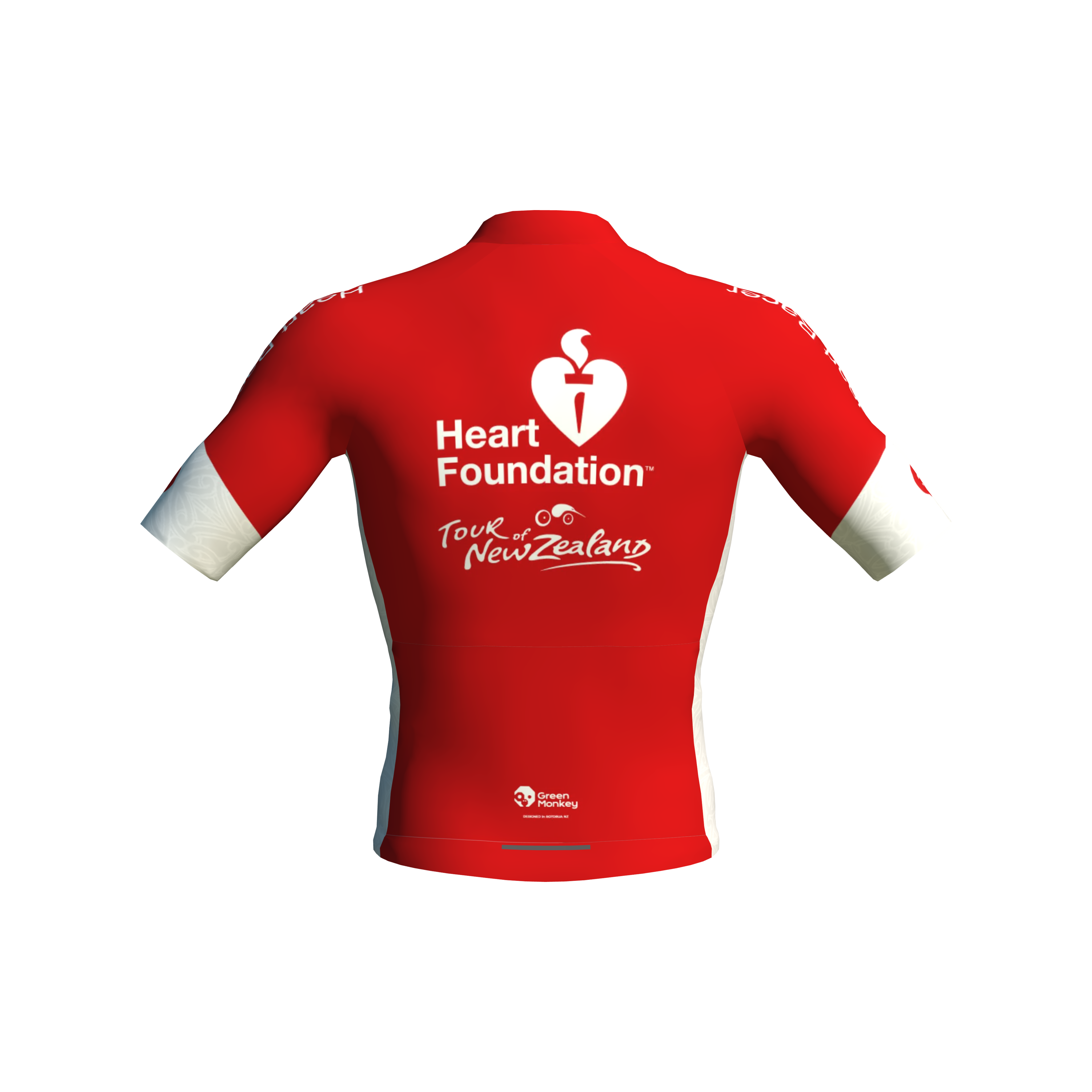 NZ Heart Foundation Cycling Jersey - High Performance Bike Shirt for Men & Women - Perfect for Road Biking, Mountain Cycling & Charity Rides