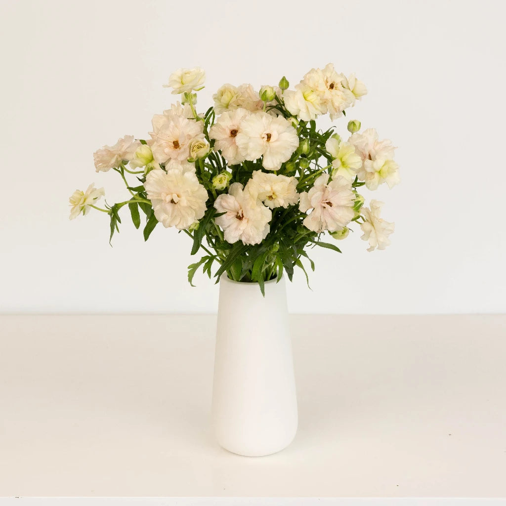 Blush Pink Butterfly Ranunculus Silk Flower Bouquet for Wedding Centerpieces, Home Decor, and DIY Floral Arrangements