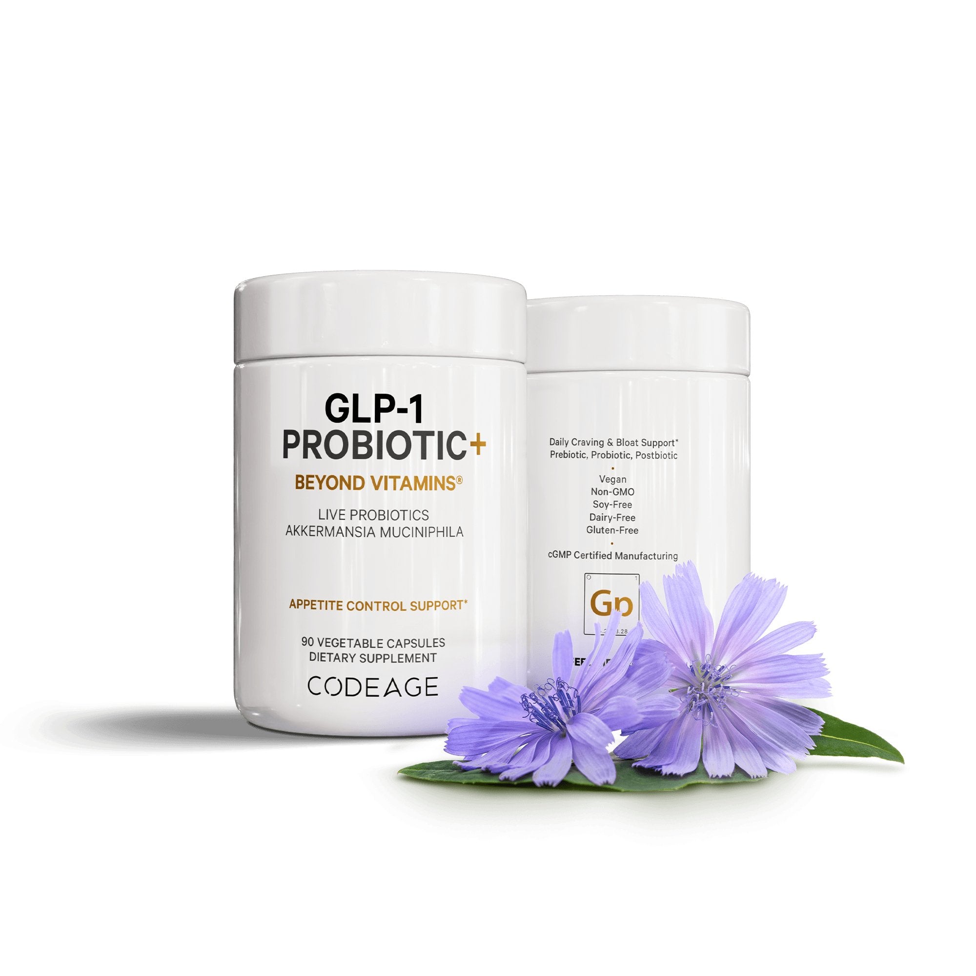 Codeage GLP-1 Probiotic+ Supplement - Supports Gut Health & Digestion - Ideal for Weight Management & Metabolic Support - Perfect for Daily Wellness Routine