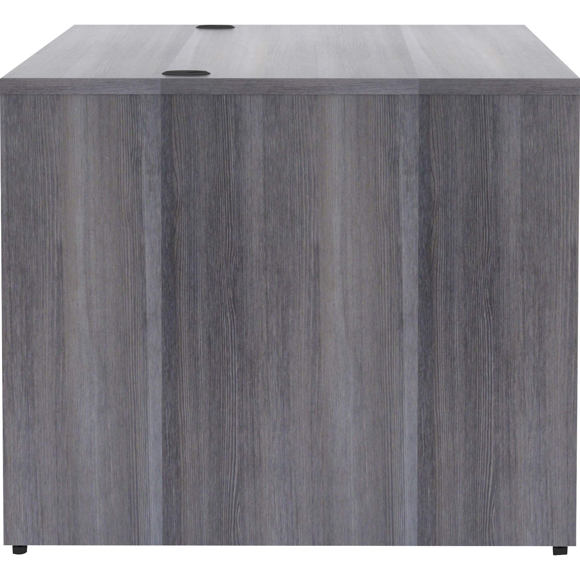 Lorell LLR69550 Weathered Charcoal Laminate Desking Shell - Modern Office Desk for Home & Business Workspaces - Perfect for Small Spaces, Remote Work & Professional Environments
