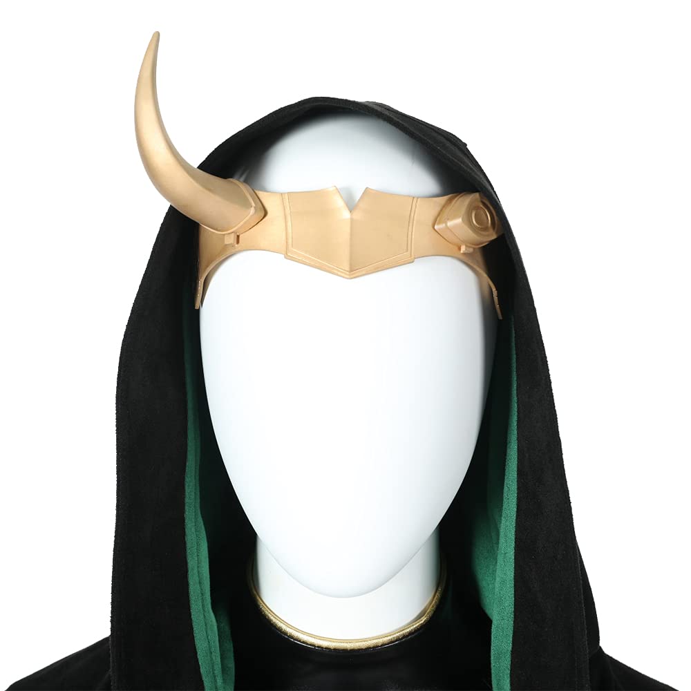 Lady Loki & Sylvie Enchantress Deluxe Cosplay Costume Set - Battle Suit, Cloak, Vest, Horns & Crown for Halloween & Comic Con | Marvel Villain Outfit for Women