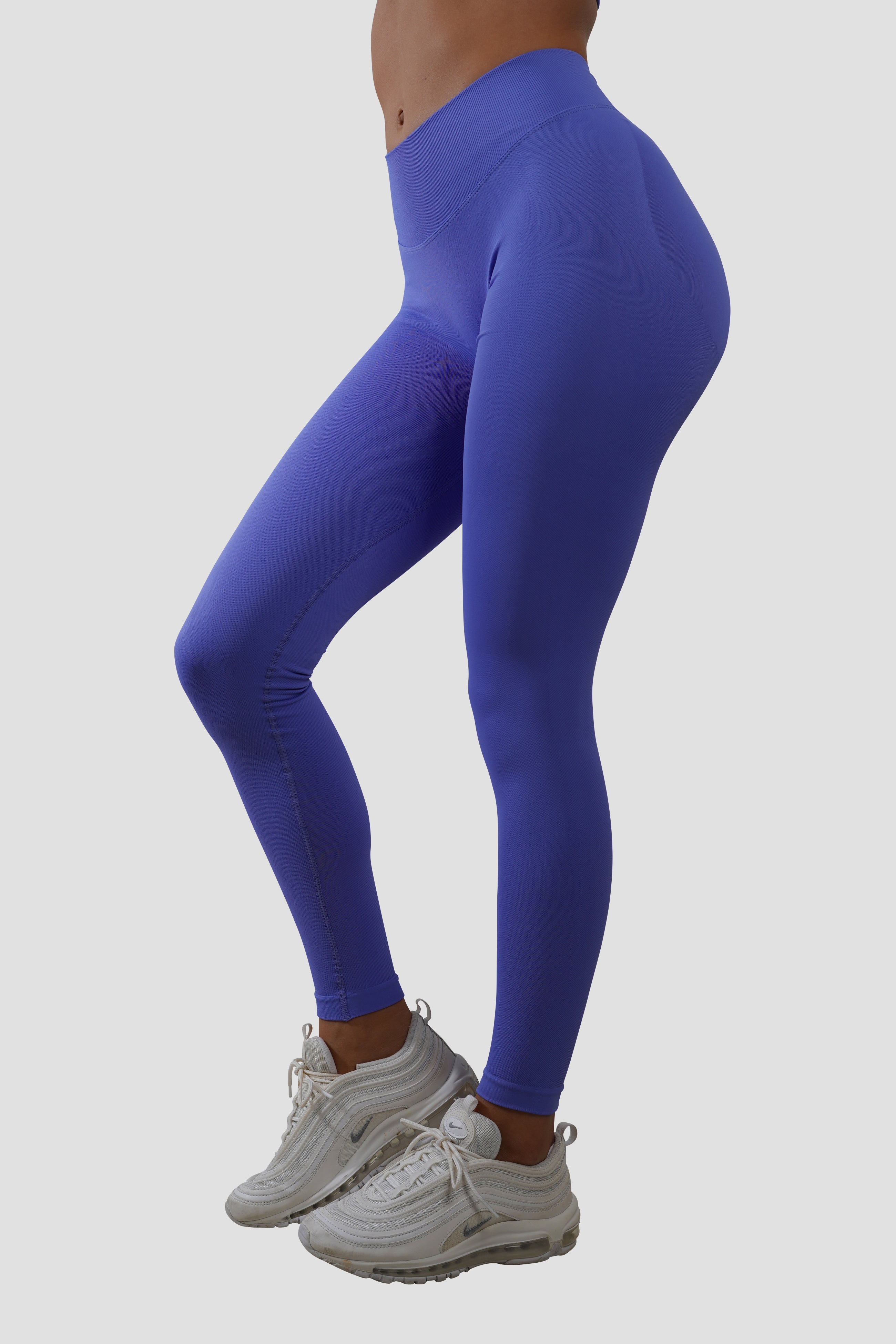 RECOIL High-Waisted Yoga Leggings for Women - Indigo Blue Workout Tights - Perfect for Gym, Running & Lounge Wear