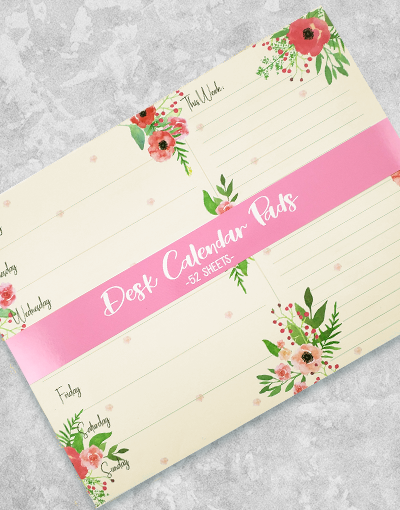 Garden Blooms Desk Organizers - Stylish Floral Office Supplies for Home & Workspace | Perfect for Pencils, Pens & Stationery Storage