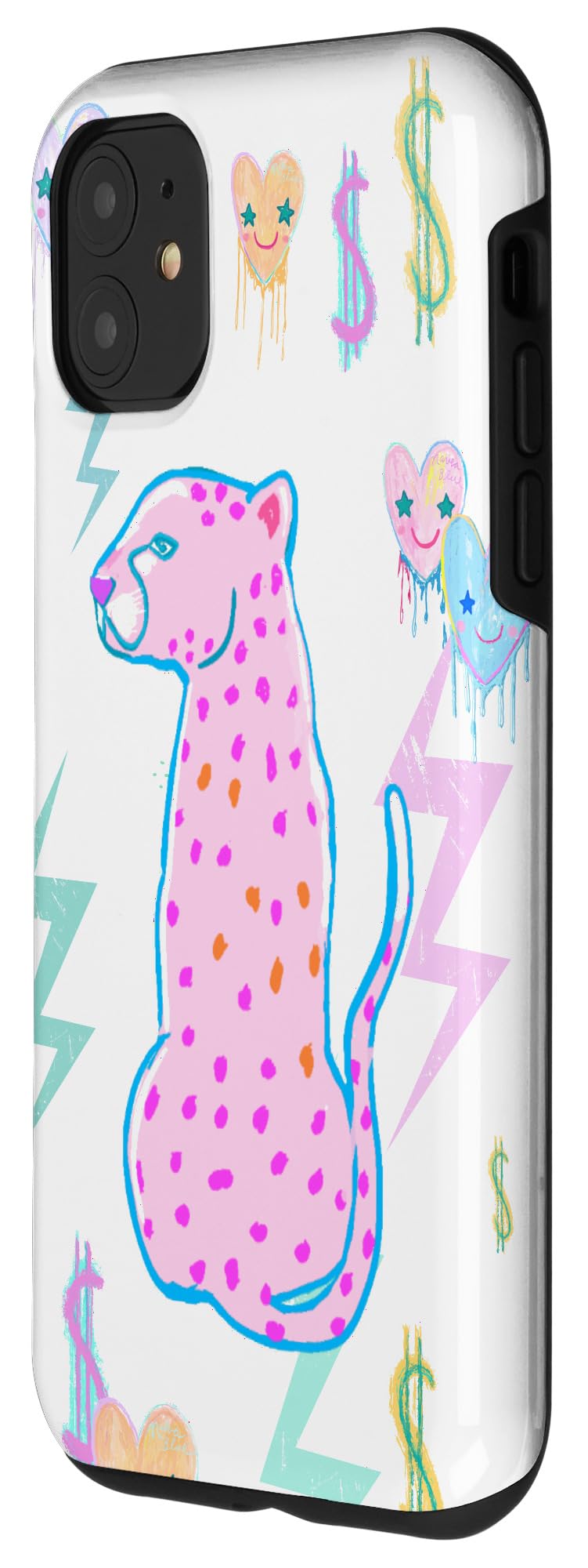 iPhone 11 Case - Trendy Preppy Cheetah Print Phone Cover with Aesthetic Design | Perfect for School, Work & Fashion Accessory