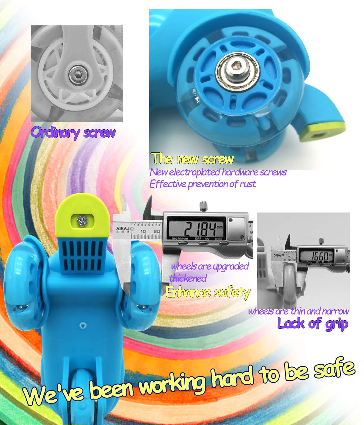 **Adjustable Light Up Roller Skates for Kids - Glow in The Dark Wheels for Girls & Boys (Ages 3-9) - Perfect for Indoor & Outdoor Play, Birthday Gifts, and Roller Skating Rinks**