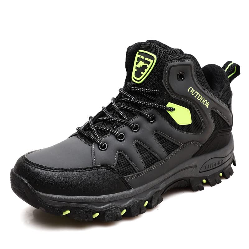 **IUBEIBEI Men's Hiking Shoes - Lightweight Non-Slip Waterproof Outdoor Boots, Breathable & Durable for Hiking, Trekking & Work - Perfect for Trail Running & Camping Adventures**