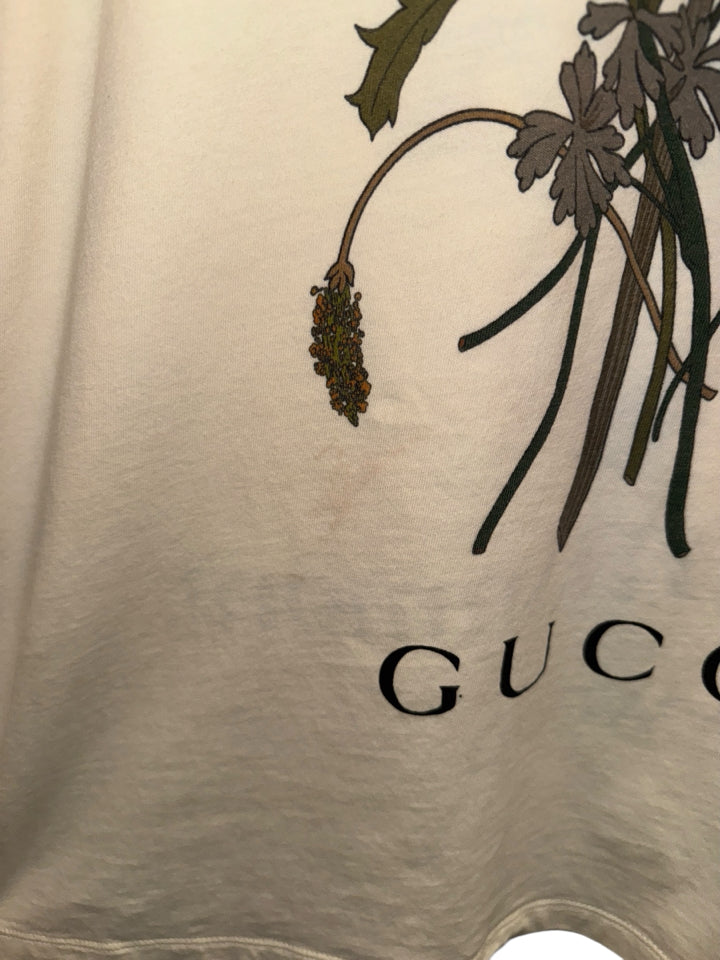 Authentic Gucci Chateau Marmont Women's T-Shirt Size L - Luxury Cotton Casual Top for Date Night & Weekend Outings
