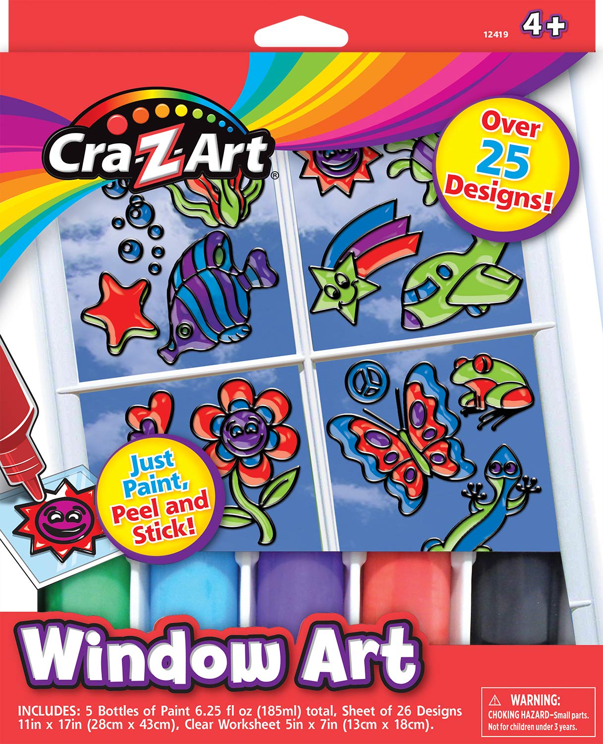 Cra-Z-Art Window Art Medium Boxes (12419) - Kids Creative Drawing Kit for Glass Painting, DIY Art Projects & Home Decor