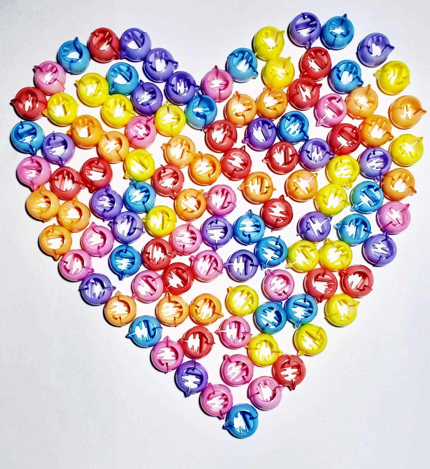 Drishti® 100-Piece Multicolor Plastic Hair Clips for Girls - Hair Accessories for School, Parties & Everyday Styling