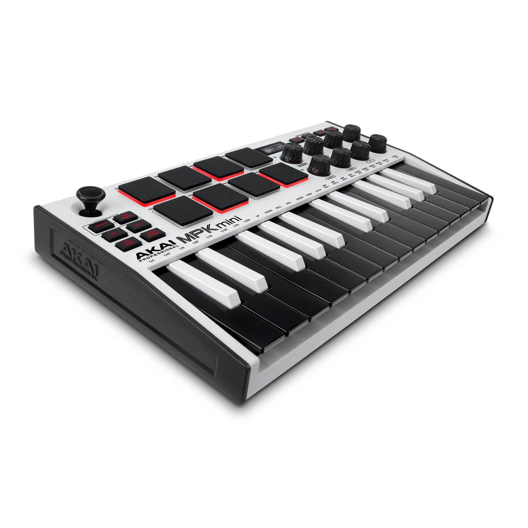 Akai Professional MPK Mini MKIII 25-Key MIDI Keyboard Controller - Limited Edition White | Perfect for Music Production, Beat Making & Live Performance